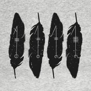 Svefnthorn rune feather design T-Shirt